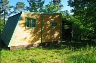 le chalet à l'extérieur